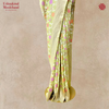 Monga Silk Handloom Meenakari Jaal Pistachio Saree
