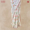 Cotton Kamla Jaal White & Peach Saree