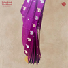 Silk Nandi Border Purple Saree