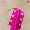 Silk Panchi Border Rani Saree