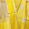 Silk Nandi Motif Yellow Saree