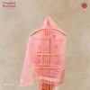 Kora Silk Meenakari Peach-Pink Jaal Saree