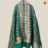 Handwoven Dark Green Silk Patan Patola Dupatta