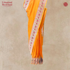 Katan Silk Handloom Saree with Kalamkari Border