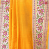 Katan Silk Handloom Saree with Kalamkari Border