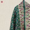 Handwoven Dark Green Silk Patan Patola Dupatta