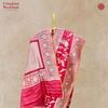 Katan Silk Handloom Jangla Red Saree