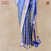 Katan Silk Kadhwa Handloom Tanchoi Shot Blue Saree
