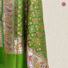 Handwoven Light Green Silk Ghatchola Dupatta