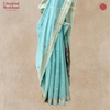 Chanderi Sangini Blue Saree with Paithani Pallu