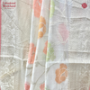 Cotton Kamla Jaal White & Peach Saree