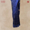 Handloom Katan Silk Polka Stripe Saree