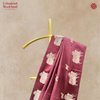 Silk Nandi Border Brown Saree