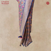 Handloom Katan Silk Meenakari Jaal Neelgiri Saree