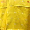 Silk Nandi Motif Yellow Saree
