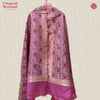 Handwoven Light Pink Silk Ghatchola Dupatta