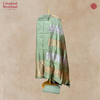 Handloom Katan Silk Saanjh Pista Suit Set