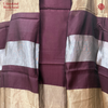 Handloom Katan Silk Saanjh Plum Suit Set