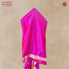 Katan Silk Handloom Kadhwa Shikargah Boota Fuscia Saree
