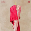 Katan Silk Handloom Kadhwa Ghat Red Saree