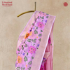 Kora Silk Handloom Jamdani Meenakari Jaal Baby Pink Saree