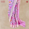 Kora Silk Handloom Jamdani Meenakari Jaal Baby Pink Saree