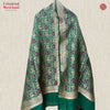 Handwoven Dark Green Silk Ghatchola Dupatta